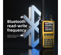 Baofeng UV-5R Mini Walkie Talkie da 5 W (confezione da 2) | APP Bluetooth, Meteo NOAA, 999 Ch | Ricarica USB-C per esterno/caccia