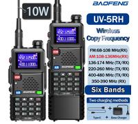Baofeng UV 5RH 10W Air Band Walkie Talkie A Lungo Raggio Wirless Frequenza di Copia Tipo-C Baofeng UV 5R MINI UV 21 PRO 2 Vie Ham Radio