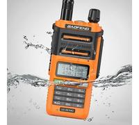Baofeng UV-9R PRO Walkie Talkie analogico portatile impermeabile IP57 arancione