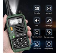 BAOFENG UV S9 Plus Walkie Talkie UHF VHF Dual Band 16KM Ham Radio ricetrasmettit