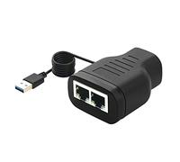 BaoFufc 1 a 2 vie RJ45 LAN Ethernet cavo di rete femmina splitter adattatore connettore distributore di rete 1 a 2 cavi Rj45 1 maschio a 2X femmina LAN Ethernet connettore