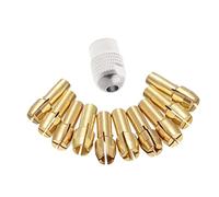 BaoFufc 10Pcs Ottone Drill Mandrino Collet Bit Per Rotary Tool 0.5-3.2mm 4.3mm Shank Utensili Elettrici Set
