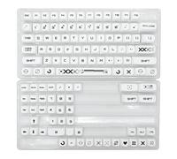 BaoFufc 121Pcs PBT Keycap MAProfile Customed DYE Subbed Keycap per GK61 64 68 96 126 Interruttori di Layout Tastiera Meccanica MAProfile Keycaps