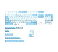 BaoFufc 136 Tasti Personalizzabili Neve Invernale per Tasti Tappi Tasti Colorante PBT Profilo Subbed Keycap per Copertura Tasti Tastiera Meccanica D-Profilo, Tappi Tasti PBT