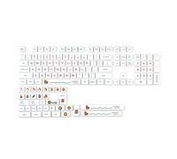 BaoFufc 139 Tasti Dye Subbed PBT Keycaps Arancione per Coperture Chiave Profilo XDA per MX Game-Player Tastiera Unico per Key Dye Sub Keycaps Keycap Profilo XDA