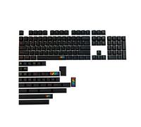BaoFufc 142 tasti GMK Midnight Rainbow Keycaps PBT Dye sublimazione Keycap per tappi chiave Inserisci 6.25U 7U Spazio 1.75U 2U S Gmk Keycaps Clone Nero