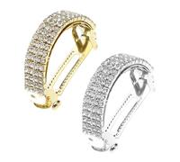 BaoFufc 1pair Molla Dei Capelli Barrettes Glitter Clip Di Capelli Per Le Ragazze Calde Styling Dei Capelli Barrettes Per Trecce Coda di Cavallo Metallo