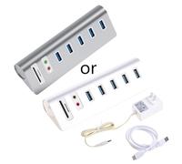 BaoFufc 5 Porte Usb3.0 Docking Station Multi-Funzione USB Splitter/Lettore di Schede Microfono Hub Adattatore in Alluminio Usb3.0 Docking Station
