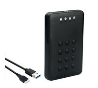BaoFufc Enclosure di memoria SSD da 6,3 cm (2,5"), 5 Gbps, USB 3.0, adattatore SSD, enclosure disco rigido con password per laptop, hot-swap