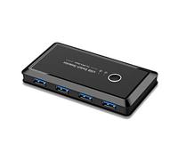 BaoFufc Interruttore USB per 2 computer che condividono 4 dispositivi USB 3.0