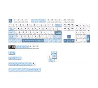 BaoFufc Keycap Programmatore Tastiera Meccanica Keycaps 136PCS Profilo Dye Sub per Copertura Chiave per MX DZ60 Programmer Keycaps