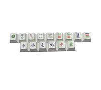 BaoFufc Mahjong - Set di 15 tasti per sublimazione della tintura, tastiera meccanica per tasti, chiave PBT profilo OEM per tasti, cover per tasti, cover carine