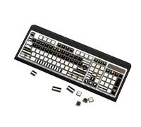 BaoFufc Only Keycap Zebras Stripe PBT Puddings Traslucidi Keycap 116PCS ASA Profile Thick Keycaps per 61/62/68/71/81/84/87 Zebra Stripe Keycap