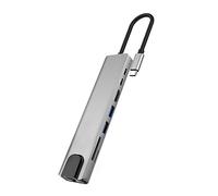 BaoFufc TypeC Docking Station Rj45 100M USB HUB UsbC Adattatore Lettore di Schede PD100W Lega di Alluminio Type-C Docking Station PD100W HUB USB 2xUSB Rj45 100M