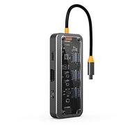 BaoFufc USB C Hub 10 in 1 Alluminio USB C Dock Station per VGA Card Reader/RJ45/PD USB C 3.0 Hub 10 Porte Adattatore Tipo C Dock Station