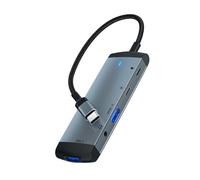 BaoFufc USB C Hub 5 in 1 Alluminio Tipo C Dock Station a 3.5mm/USB3.0/PD Porta di Ricarica Splitter Hub per PC Laptop Computer 5 in 1 Docking Station