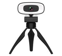 BaoFufc Webcam USB 2K Auto per Computer Camera con Microfono Altoparlante 3 Gear Luce di Riempimento per conferenze Strea 2k Webcam Autofocus con Microfono Light-hd Grandangolare
