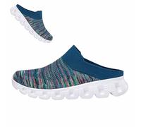 BAOFUW Woven Breathable Half Slippers for Men,Walking Mules with Arch Support,Comfy Sandals for Mens (1pcs-F,42)