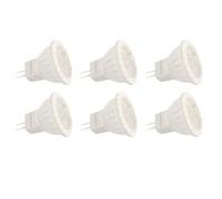 BAOFUYA 6pcs Lampada a LED MR11 GU4 Lampada Ad Alta luminosità. (Luce calda)