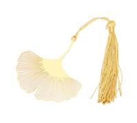 BAOFUYA Blaokmark in Metallo Oro Pesante Un Interno Eccellente per i Lettori degli Amanti dei Libri, Piante Sottili e Chiare per Regali da Palcoscenico (Foglia di ginkgo)