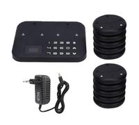 BAOFUYA Cercapersone per Ristoranti, Cercapersone per Ristoranti Resistente All'acqua da 100 a 240 V, per Coda di Attesa per Bar, Banca, Camion di Cibo, Chiese, Vivaio (Spina europea)