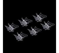 BAOFUYA Clamp/Holder per Orchidee, Clamp/Holder per Piante in Plastica Trasparente, Presa Forte per Sostenere Orchidee, Viti e Fiori nel Tuo Giardino