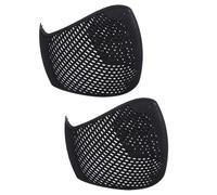 BAOFUYA Divieto di Presa per Capelli da 2 Pezzi, Fascia Larga Leggera Traspirante Antiscivolo per Rinfrescare il Trucco, Allenamento Sportivo, Corsa, Uso Quotidiano (BLACK)