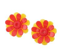 BAOFUYA Fiori di Ricambio per Mangiatoie per Colibrì, Plastica, Facili da Installare, Design Colorato Brillante, Adatti alla Maggior Parte delle Mangiatoie per Colibrì per Gli Appassionati di