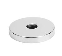 BAOFUYA Grande Acciaio Inossidabile -Modernizzazione della Flangia del Bagno Bagno Installazione Semplice per Tubo Standard -G1/2 Pollici (Elettroplato)