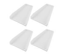 BAOFUYA Il Blocco Splash di Grondaia Impedisce L'acqua di Drenaggio Dall'erosione del Pavimento in Plastica Dalla Base della Casa a 4 Camere per i Tubi (WHITE)