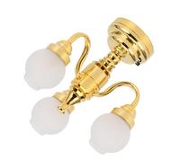 BAOFUYA Lampada del Soffitto delle Bambole, Mini Lampadario a LED per Box/Cover da Bambola in Scala 1:12, Squisita Luce a Sospensione con Interruttore On/off per Minuscole Decorazioni per la Casa