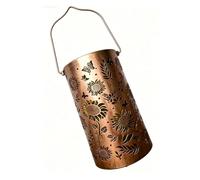 BAOFUYA Lanterna Solare Girasole, Lanterne Lanterna Sospesa Luci Solari Decorazione a LED per Cortile Patio Portico Decorazioni da Giardino Solare Girasole, Sospesa in Metallo Dal Design Cavo