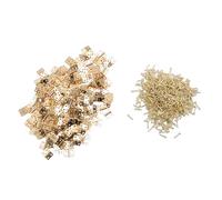 BAOFUYA Mini Cerniere da 200 Pezzi, 8x10mm 4 Fori in Ottone Vintage per Mobili, Armadietti, Porte, Cerniere per Gioielli, Armadietti, Armadi, Case delle Bambole