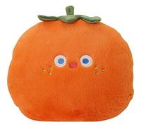 BAOFUYA Morbido e Soffice Cuscino per Frutta, Simpatico Cuscino per Frutta a Forma di Cartone Animato Ricamato, Lavabile per la Casa e L'ufficio (Cachi)