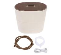 BAOFUYA Premere Coppa Coppa, Pulsante Potente Ed Efficiente Compatto e Spazio Washing Machine Automatic Cup per la Barra dei Set di tè da cucinare per la Casa (Bianco latte)
