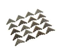 BAOFUYA Protezione Angolare in Metallo, Design in Ottone Antico, 50 Pezzi di Protezioni Laterali di Alta qualità per Portagioie e Mobili in Legno