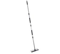 BAOFUYA Racconciatura di Ferro, Denti Appuntiti Facili da Rimuovere Erbacce Non Slip Ispirato a Fascia da Sponge Pad Giardino Utensile per Rastrello per Allentarsi la Pulizia del (8 Denti)