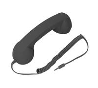 BAOFUYA Ricevitore Telefonico Classico con Cavo Ricevitore Telefonico retrò, Classico con Cavo Vintage Antiradiazioni per Telefono Cellulare Home Office Ornamenti da Viaggio (BLACK)