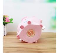 BAOFUYA Salvadanaio a Forma di Cartone Animato Simpatico Banco Salvadanaio Portatile per Ragazze Vinile dal Design Adorabile Piccolo Ornamento Decorativo (1089-5 Maiale Carino Medio con Gli Occhi