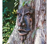 BAOFUYA Scultura del Volto di Un Albero, Decorazione Durevole in Resina per Abbracciare L'Albero, Stravagante Arte da Giardino per Giardino all'aperto, Larghezza 24,6 Cm, Ideale per Halloween e