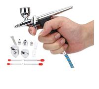 BAOFUYA Set di Pistole a Spruzzo per Aerografo in Metallo per la Colorazione di Modelli e la Decorazione di Torte con Tazze 2CC 7CC 10CC (kit aerografo)