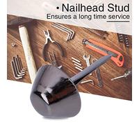 BAOFUYA Studi per Nailhead di Alta Resistenza 50pcs Cono, Decorazioni Artigianali in Pelle Lucida per gli Appassionati di Sacchetti (10 mm)