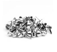 BAOFUYA Studi per Nailhead di Alta Resistenza 50pcs Cono, Decorazioni Artigianali in Pelle Lucida per gli Appassionati di Sacchetti (10 mm)