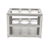 BAOFUYA Supporto per Tubo di Prova in Metallo 6 Fori 1,18 Pollici 3 Livelli Rack di Tubi di Centrifuga per Esperienze Scolastiche