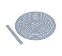 BAOFUYA Teigrollrolle -Set Silicone Non -stick con Misurazioni, Strumenti Pratici di Cottura per le Cucine Domestiche Business del Dessert, Adatto a Pasticcini, Biscotti (GREY)