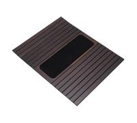 BAOFUYA Vassoio Portabicchieri da Divano, Bambusoideae con Design Antigoccia, Organizer Multiuso per Bevande e Snack Sui Braccioli del Divano, Isolamento Termico (BROWN)