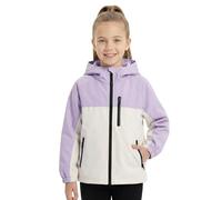 Baogaier Giacca Impermeabile per Ragazze Mantella con cappuccio y Banda Reflectante Leggera Traspirante Antipioggia Giubbotto Antivento Autunno Primavera Abbigliamento 7-8 anni, Morado