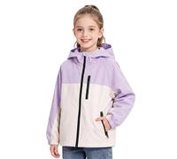 Baogaier Giacca Impermeabile Ragazze Mantella con cappuccio 7-8 anni Morado