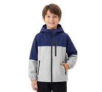 Baogaier Giacca Impermeabile Ragazzi Mantella con cappuccio 9-10 anni Azul
