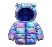 Baogaier Giubbotto Bambini Invernale, Bambina Bambino Blu Zaffiro Antivento Cappotto Inverno Impermeabile Giubbotti con Cerniera Tasche Leggero Caldo Outwear Ragazzi Vestiti Bimba Bimbo 3-4 Anni